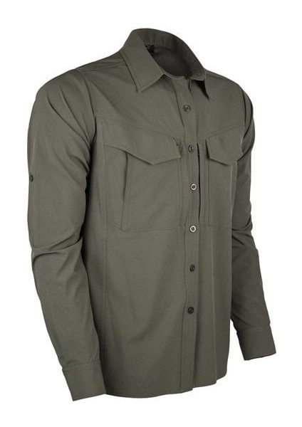 Vav Uzun Kol Gömlek Tacflex-01 Haki M