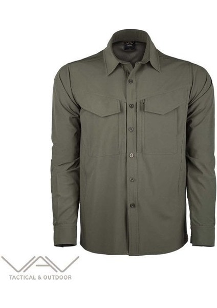 Vav Uzun Kol Gömlek Tacflex-01 Haki M fiyatları