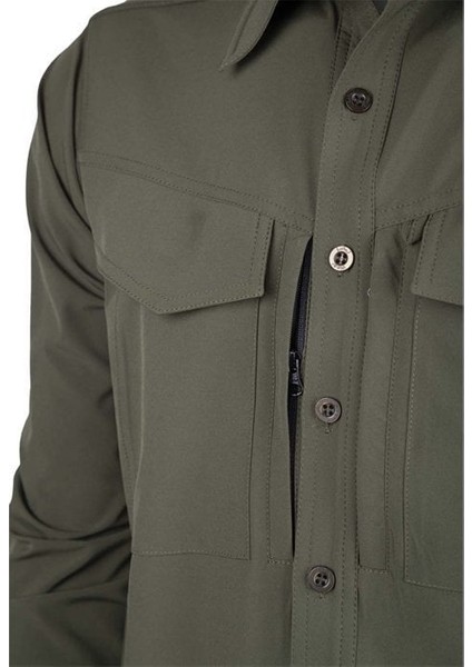 Vav Uzun Kol Gömlek Tacflex-01 Haki M fırsatları