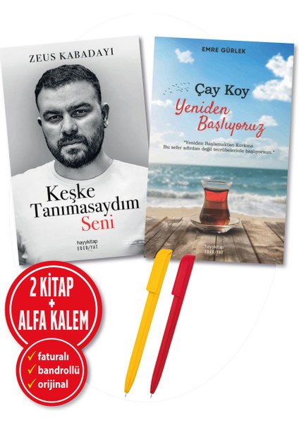 Keşke Tanımasaydım Seni - Çay Koy Yeniden Başlıyoruz 2 Kitap - Alfa Kalem