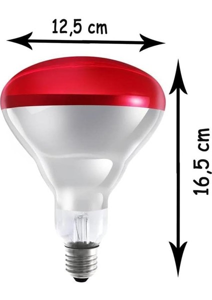 Ledvance 250W Infrared Kırmızı Ampul E27 Isıtıcılı Lamba Kırmızı Işık