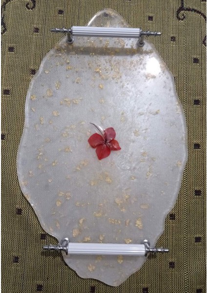 Sunum Tepsisi Altın Varaklı