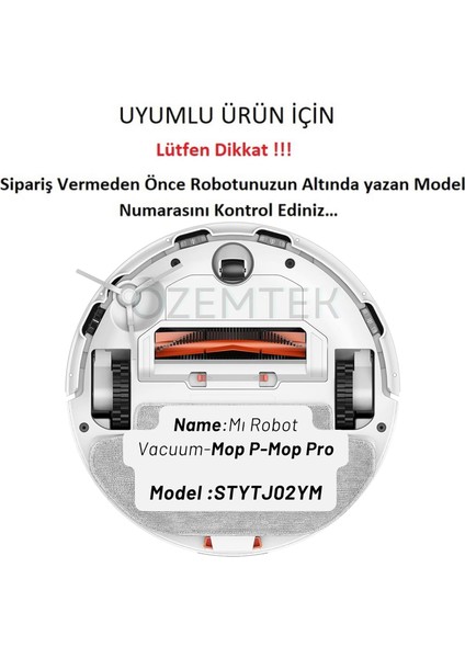 Ana Fırça Mi Robot Vacuum Mop P,mop Pro ile Uyumlu-Model NO:STYTJ02YM Uyumludur