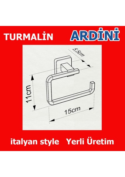 Ardini Turmalin Kağıtlık Siyah