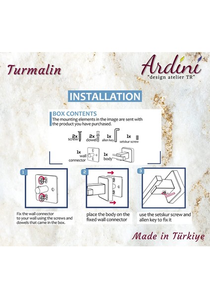 Ardini Turmalin Kağıt Havluluk Siyah