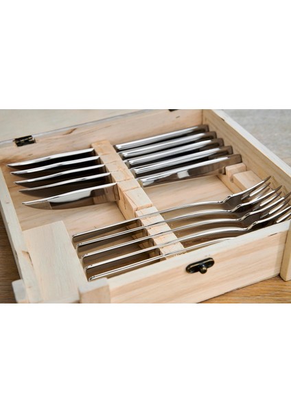 Zwilling Specials 12 Parça Et Çatal Bıçak Seti, Paslanmaz Çelik ve Ahşap, Metalik Gri ve Ahşap fırsatları