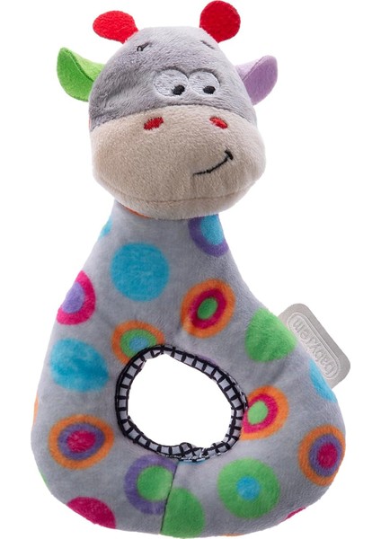 Babyjem Bebek Oyuncak, Desenli Yumuşak Gri Zürafa
