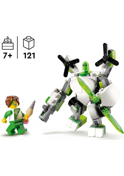LEGO Dreamzzz Z-Blob’un Robot ve Araç Maceraları 71487-7 Yaş ve Üzeri Erkek ve Kız Çocukları Için Yaratıcı Robot Oyuncak Yapım Seti, Doğum Günü Hediyesi (121 Parça)