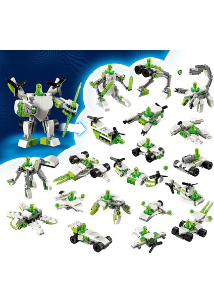 LEGO Dreamzzz Z-Blob’un Robot ve Araç Maceraları 71487-7 Yaş ve Üzeri Erkek ve Kız Çocukları Için Yaratıcı Robot Oyuncak Yapım Seti, Doğum Günü Hediyesi (121 Parça)