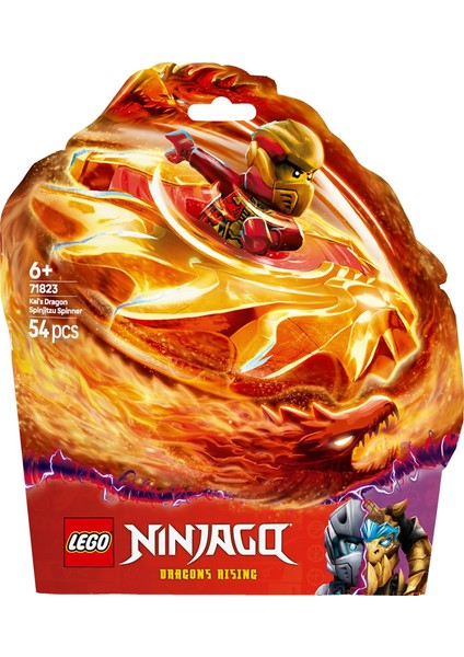 LEGO Nınjago Kai’nin Ejderha Spinjitzu Topacı 71823-6 Yaş ve Üzeri Çocuklar Için 2 Ninja Minifigürü Içeren Yaratıcı Oyuncak Yapım Seti, Doğum Günü Hediyesi (54 Parça)