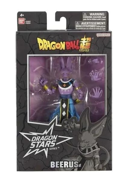 Bandaı, Beerus - 16 cm Dragon Ball Dragon Yıldızları Poz Verilebilir Figürleri