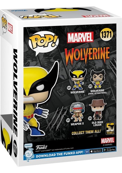 Funko Pop! Marvel: Wolverine 50. Yıldönümü - Wolverine (Klasik) modelleri