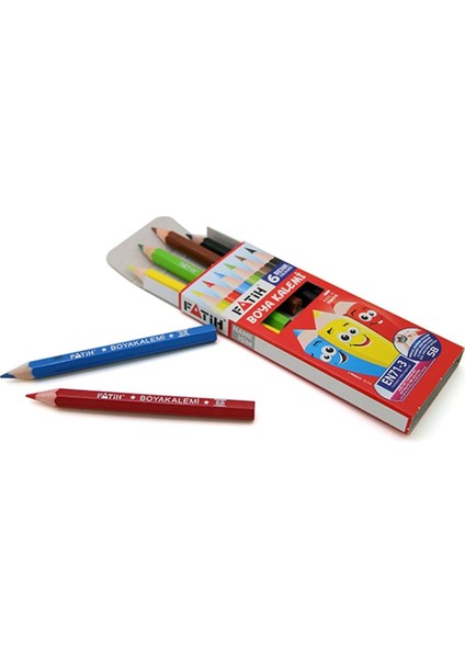 6 Renk Yarım Boy Kuruboya fırsatları