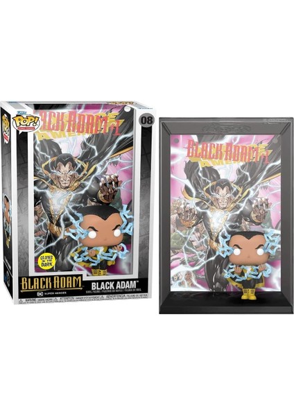 Funko Pop Figür Comic Cover: Dc- Black Adam Glow In Dark