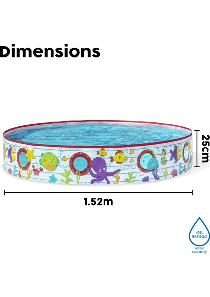 Bestway 1.52M x Y25CM Fill 'n Eğlence Havuzu modelleri