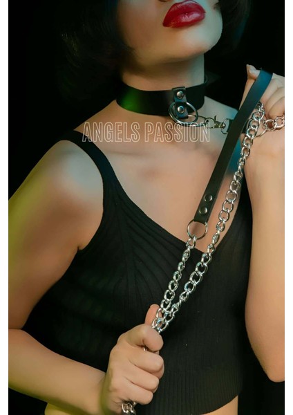 Mulvxjrt JRT02 Zincirli Tasma - Bdsm Deri Tasma - 246 (Mulvix)