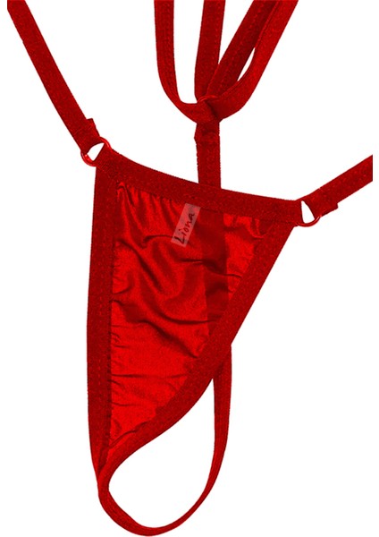 Mulvxbrf BRF02 Büyük Beden Kadın Kırmızı G String Iç Çamaşırı (Mulvix)