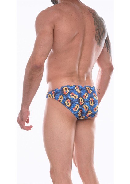 Mulvxbrf BRF02 Erkek Desenli Slip Çamaşır (Mulvix)
