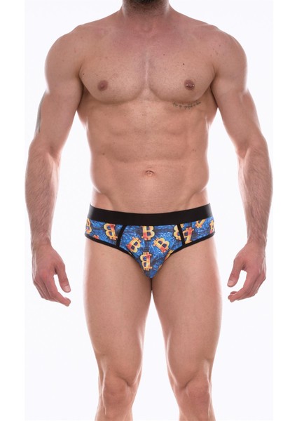 Mulvxbrf BRF02 Erkek Desenli Jockstrap Çamaşır (Mulvix)