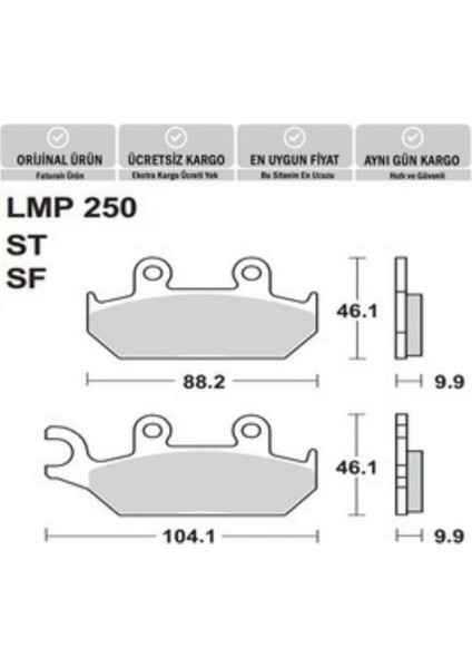 Ap Lmp 250 Sf Fren Balatası