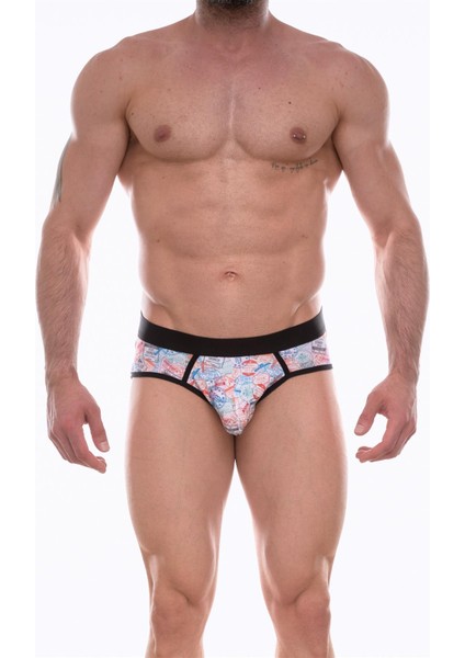 Mulvxbrf BRF02 Erkek Desenli Jockstrap Çamaşır (Mulvix)