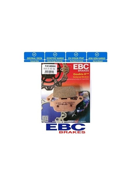 Ebc FA140HH Fren Balatası Hh Sinterli