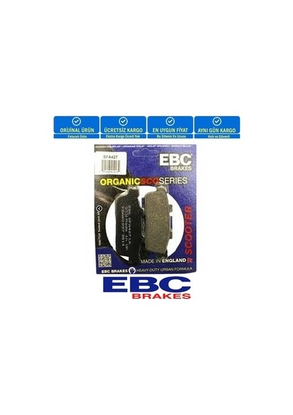 Ebc SFA427 Scooter Fren Balatası N11.7759