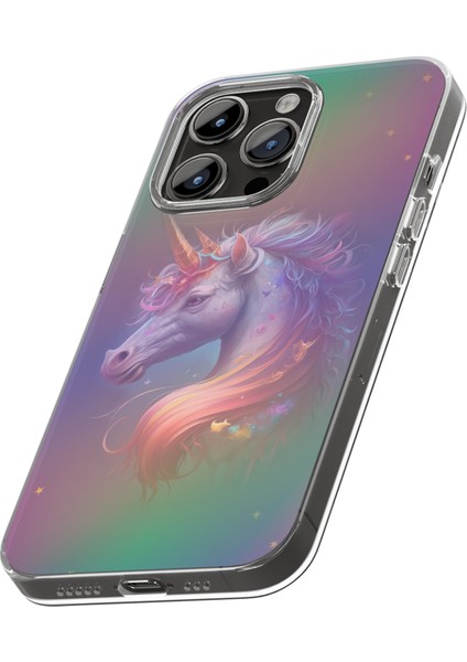 iPhone 16 Pro Max Kılıf 3D Hareketli Özel Tasarım Hd Baskılı Telefon Kılıfı - Unicorn