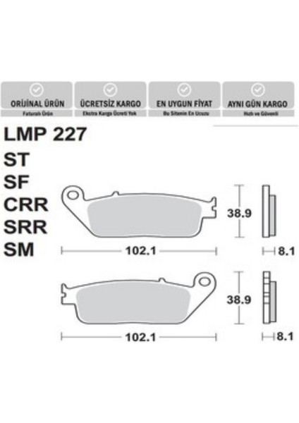 Ap Lmp 227 Sf Fren Balatası