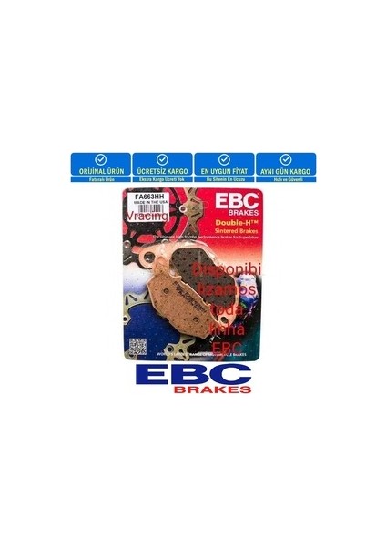 Ebc FA663HH Double H Sınter Fren Balatası