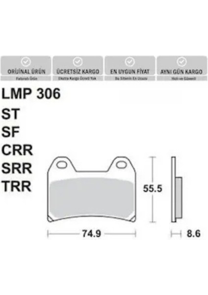Ap Lmp 306 Sf Fren Balatası