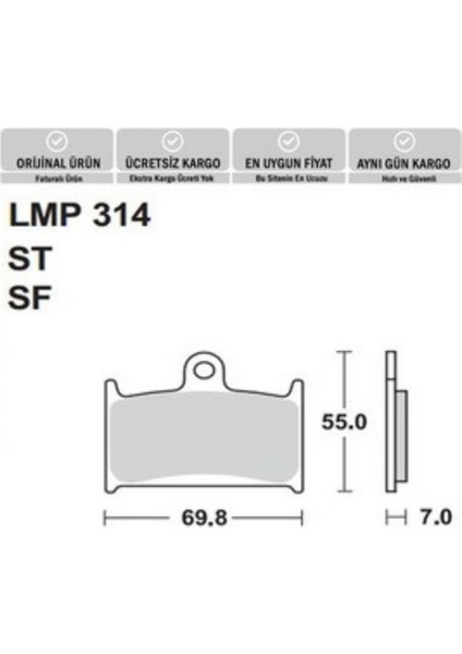 Ap Lmp 314 Sf Fren Balatası