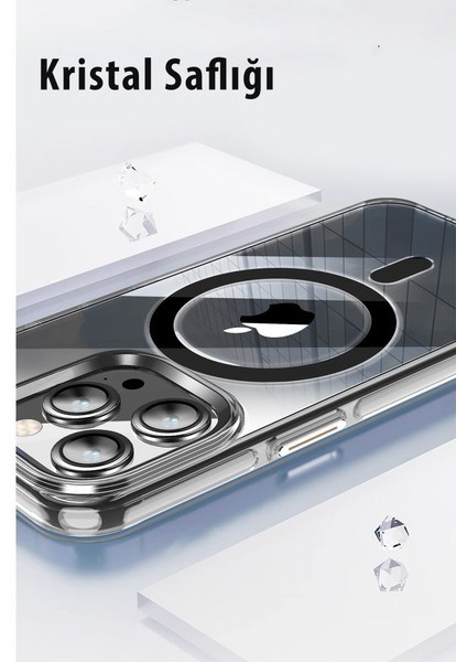 Apple iPhone 16 Pro Max Crystal Magsafe Telefon Kılıfı modelleri