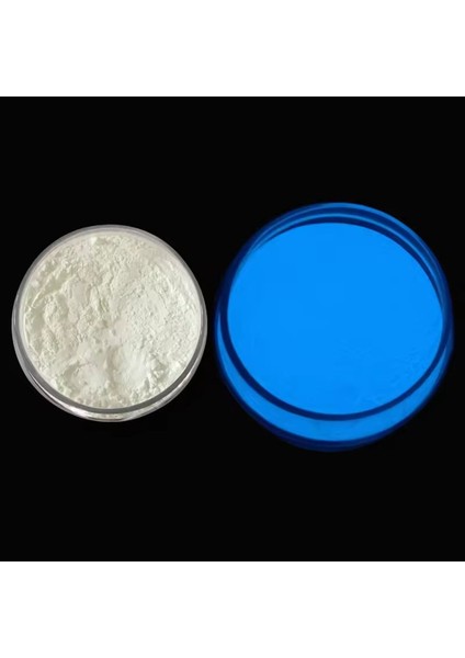 Fosfor Tozu Gök Mavi Renk Karanlıkta Parlayan Epoksi Reçine ve Sanatsal Fosfor 1 kg