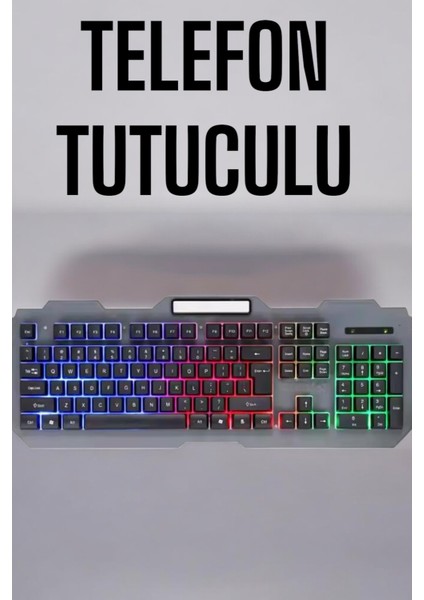 Q Klavye Rgb Işıklı Klavye ve Mouse Seti Kablolu