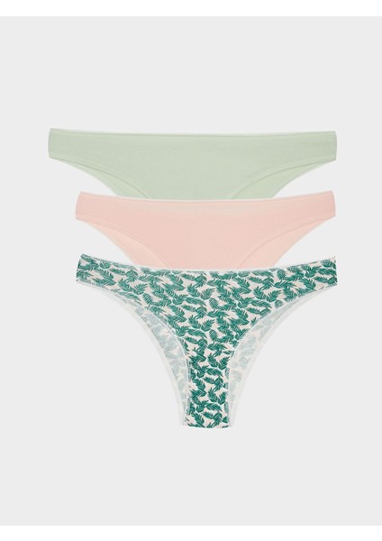 Lcw Dream Pembe Desenli Bikini Külot 3'lü Paket
