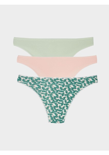 Lcw Dream Pembe Desenli Bikini Külot 3'lü Paket fiyatları