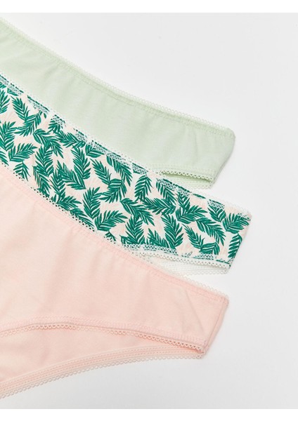 Lcw Dream Pembe Desenli Bikini Külot 3'lü Paket modelleri