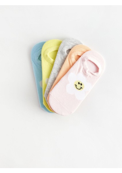 Lcw Kids Desenli Kız Çocuk Sneaker Çorap 5'li fiyatları