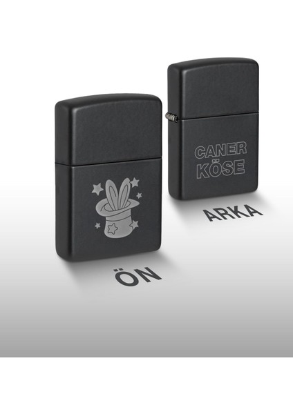 Isimli Çakmak Sihirbaz Şapkası Desenli Çakmak