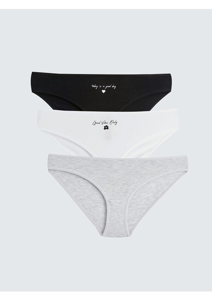 Lcw Young Baskılı Bikini Külot 3'lü Paket