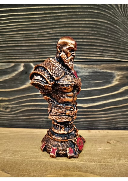 God Of War Kratos Bronz Eskitme Mini Boy Polyester Figür modelleri