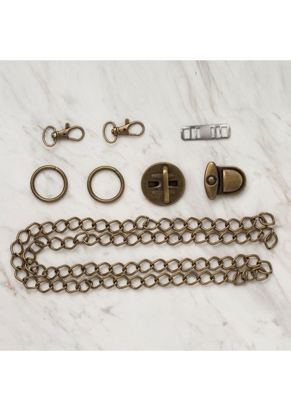 Loren Çanta Aksesuar Seti Bronz fiyatları