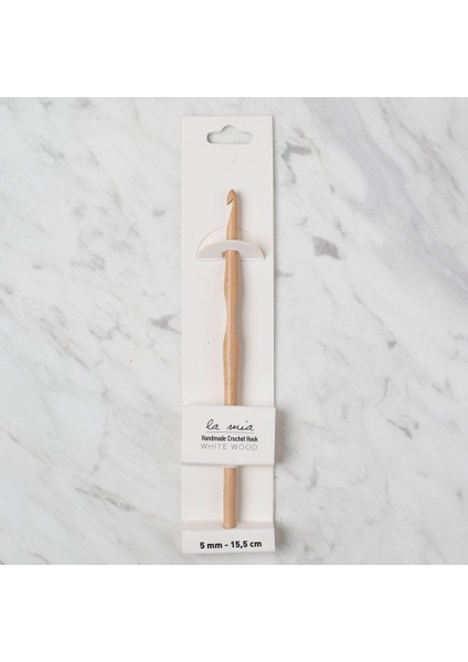 Whitewood 5 mm 15.5 cm Ahşap Yün Tığ