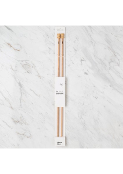 Whitewood 4.5 mm 36 cm Ahşap Örgü Şişi