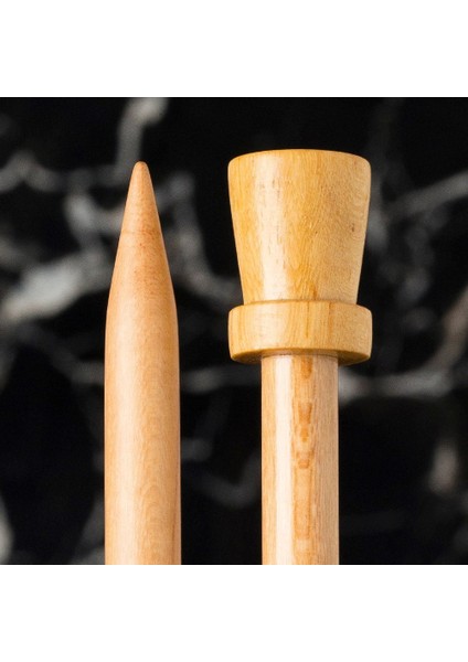Whitewood 7 mm 36 cm Ahşap Örgü Şişi