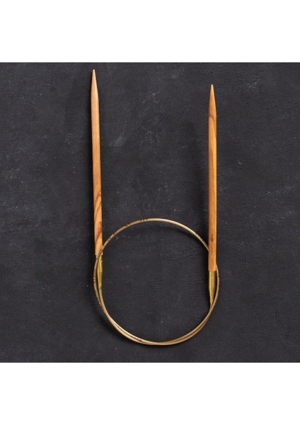 Olive Wood 4,5 mm 60 cm Zeytin Ağacı Misinalı Örgü Şişi fırsatları