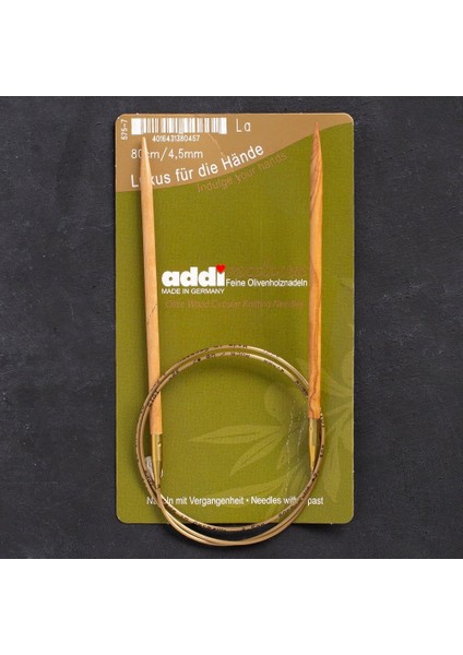 Olive Wood 4,5 mm 80 cm Zeytin Ağacı Misinalı Örgü Şişi modelleri