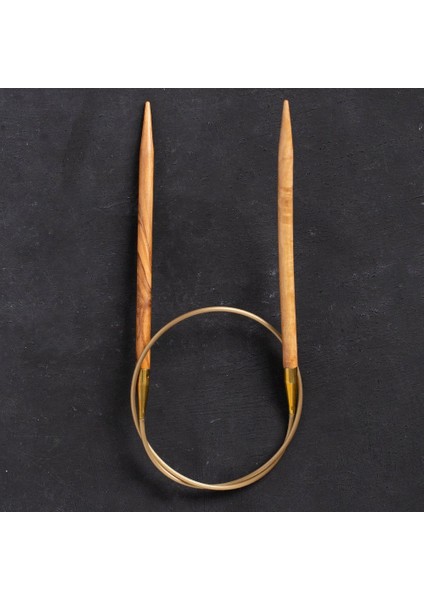 Olive Wood 6 mm 60 cm Zeytin Ağacı Misinalı Örgü Şişi fiyatları