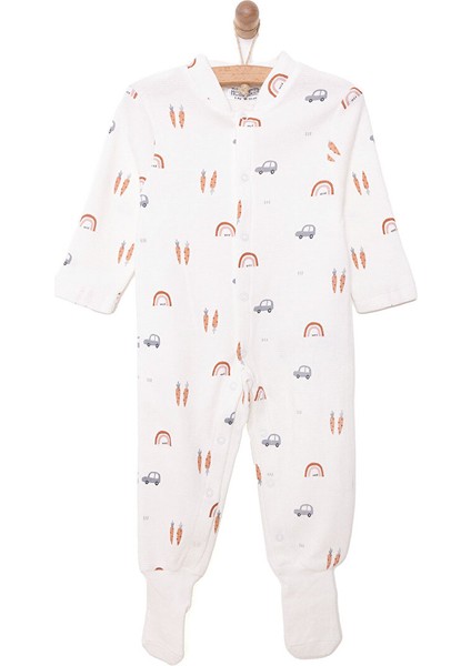 Yenidoğan Erkek Çoraplı Tulum Erkek Bebek